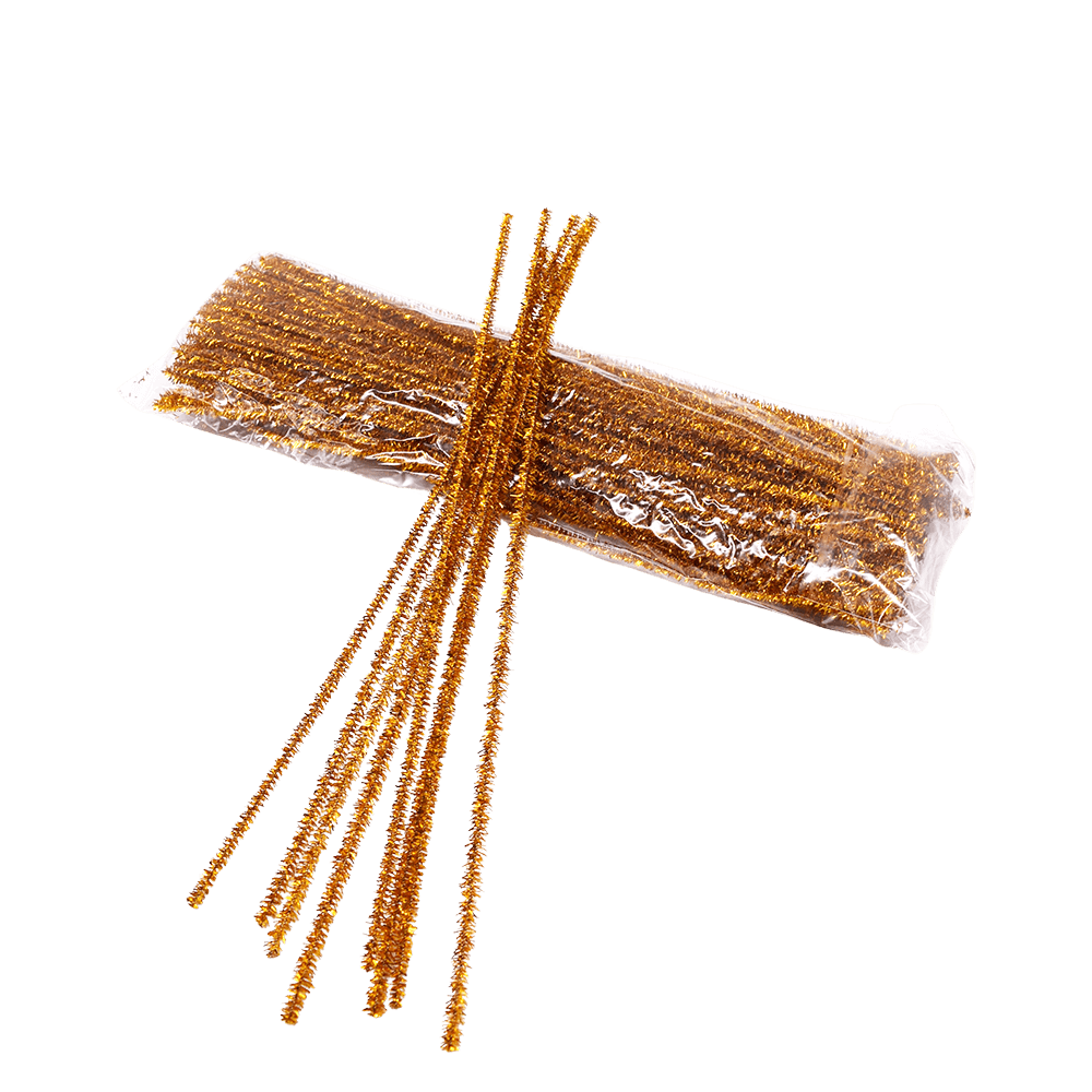 1-08268-GO ΧΕΙΡΟΤΕΧΝΙΑΣ ΣΥΡΜΑ ΠΙΠΑΣ ΜΕΓΑΛΑ 100Τ. 30x0.6cm ΧΡΥΣΟ - Image 1