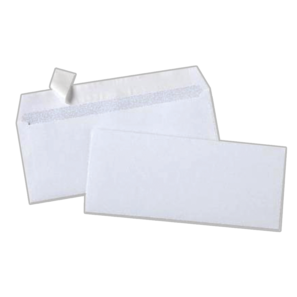 1.43014 ΦΑΚΕΛΟΙ 16.2x23cm 100gsm ΛΕΥΚΟΙ ΚΑΡΡΕ ΜΕ ΑΥΤΟΚΟΛΛΗΤΟ 500 ΤΕΜΑΧΙΑ - Image 1