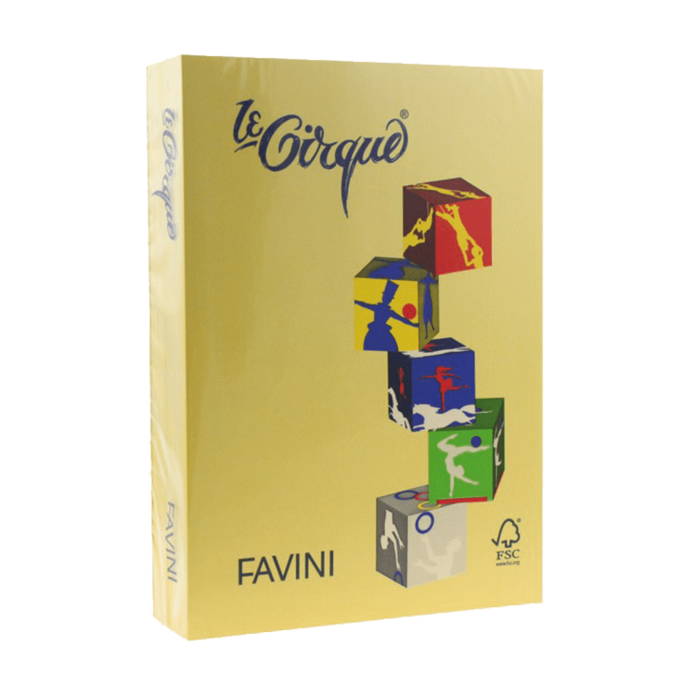 160-202 FAVINI ΧΑΡΤΙ Α4 160gr ΚΙΤΡΙΝΟ ΚΑΝΑΡΙΝΙ 250 ΦΥΛΛΑ - Image 1