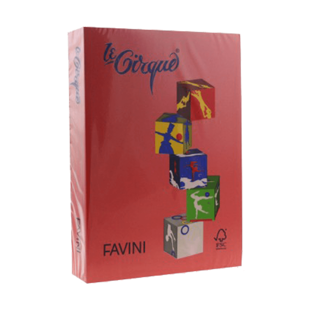 160-209 FAVINI ΧΑΡΤΙ Α4 160gr ΚΟΚΚΙΝΟ 250 ΦΥΛΛΑ - Image 1