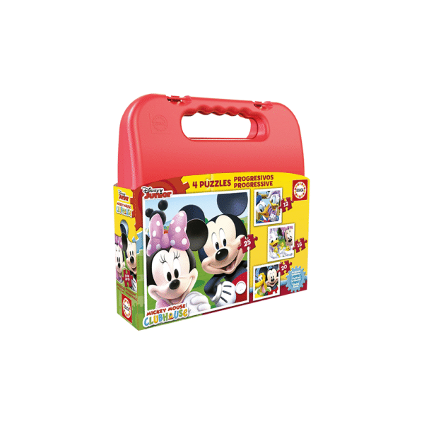 EDUCA ΠΑΖΛ 12/16/20/25 ΚΟΜΜΑΤΙΑ ΒΑΛΙΤΣΑΚΙ 4 ΣΕ 1 MICKEY LICENSED