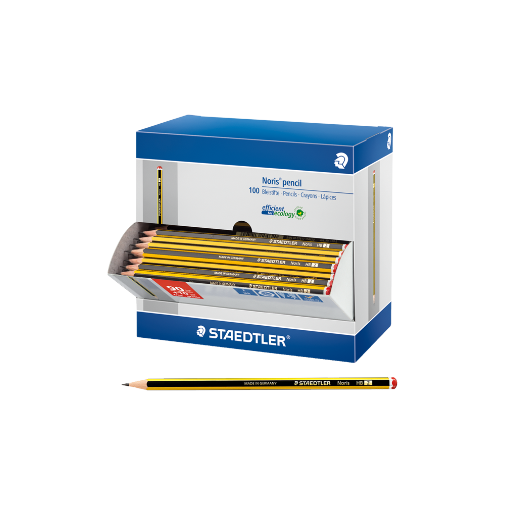 218.120HBCA1-P STAEDTLER ΜΟΛΥΒΙ NORIS 120 Νο2ΗΒ ΒΙΤΡΙΝΑ 90Τ.& ΔΩΡΟ 10 ΤΕΜΑΧΙΑ - Image 1
