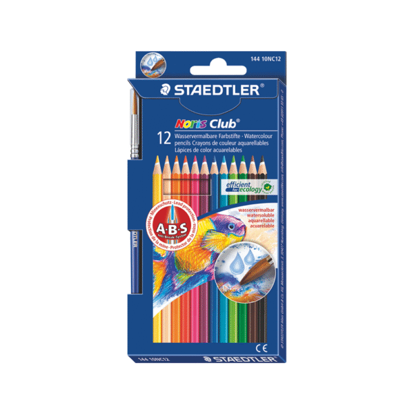 STAEDTLER ΚΡΑΙΓΙΟΝ ΑΚΟΥΑΡΕΛΑΣ Χ12 ΧΡΩΜΑΤΑ & ΠΙΝΕΛΟ
