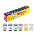 TOY COLOR ΔΑΚΤΥΛΟΜΠΟΓΙA SUPERWASHABLE 2+ ΧΑΡΤΙΝΟ BLISTER 6 ΧΡΩΜΑΤΑ 25ml KIDS ΑΣΣΟΡΤΙ