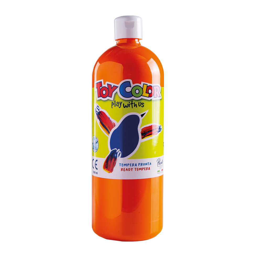 220.554.05 TOY COLOR ΤΕΜΠΕΡΑ SUPERWASHABLE 1000ml PRIMARY ΠΟΡΤΟΚΑΛΙ - Image 1