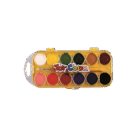 TOY COLOR ΝΕΡΟΧΡΩΜΑΤΑ ΜΕ ΠΙΝΕΛΟ ΠΛΑΣΤΙΚΟ BLISTER 12 ΧΡΩΜΑΤΑ Φ30mm PRIMARY ΑΣΣΟΡΤΙ 12 ΤΕΜΑΧΙΑ