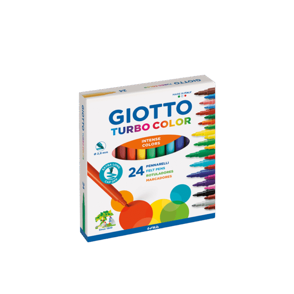 GIOTTO ΜΑΡΚΑΔΟΡΟΙ ΛΕΠΤΟΙ TURBO COLOR 3+ 24 ΧΡΩΜΑΤΑ