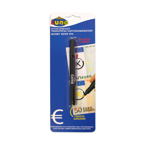 ΣΤΥΛΟ ΕΛΕΓΧΟΥ ΓΝΗΣΙΩΝ ΧΑΡΤΟΝΟΜΙΣΜΑΤΩΝ 10 ΤΕΜΑΧΙΑ