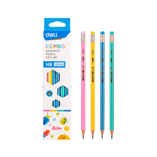 DELI ΜΟΛΥΒΙ ΡΙΓΕ ΜΕ ΓΟΜΑ HB COMIKO ΑΣΣΟΡΤΙ 12 ΤΕΜΑΧΙΑ