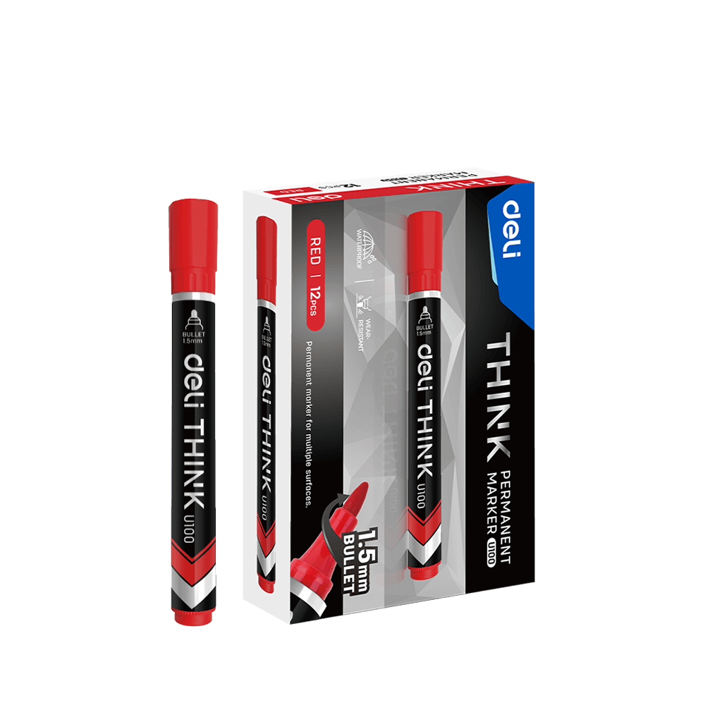 231.10040 DELI ΜΑΡΚΑΔΟΡΟΣ ΑΝΕΞΙΤΗΛΟΣ FINE THINK ΚΟΚΚΙΝΟ 12 ΤΕΜΑΧΙΑ - Image 1