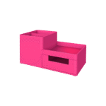 DELI ΣΕΤ ΓΡΑΦΕΙΟΥ ΠΛΑΣΤΙΚΟ 3 ΘΕΣΕΩΝ 17.5x9x9.2cm RIO MAGENTA