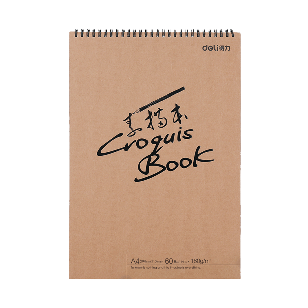 231.398253 DELI ΜΠΛΟΚ ΣΧΕΔΙΟΥ ΣΠΙΡΑΛ 60 ΦΥΛΛΑ A4 (210x297mm) 160gsm - Image 1