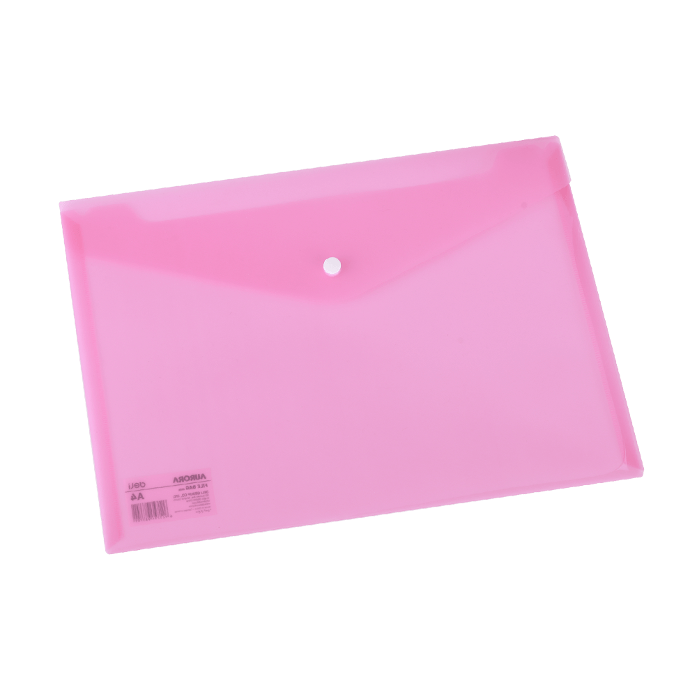 231.5505R DELI ΦΑΚΕΛΟΣ ΚΟΥΜΠΙ PP Α4 ΔΙΑΦΑΝΟ ΚΟΚΚΙΝΟ 10Τ. - Image 1