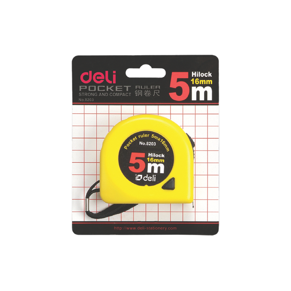 231.8203 DELI ΜΕΤΡΟΤΑΙΝΙΑ ΑΤΣΑΛΙΝΗ 5mx16mm - Image 1