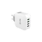 CELLY ΦΟΡΤΙΣΤΗΣ ΤΑΞΙΔΙΟΥ 4USB 4.8Α ΛΕΥΚΟΣ