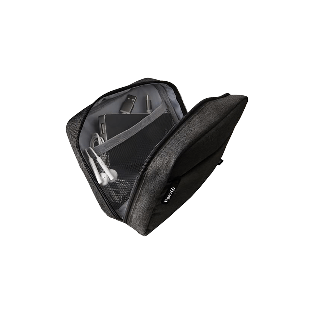 411.743125 CELLY ΤΣΑΝΤΑΚΙ ΤΑΞΙΔΙΟΥ 14x17x4cm ΜΑΥΡΟ - Image 1