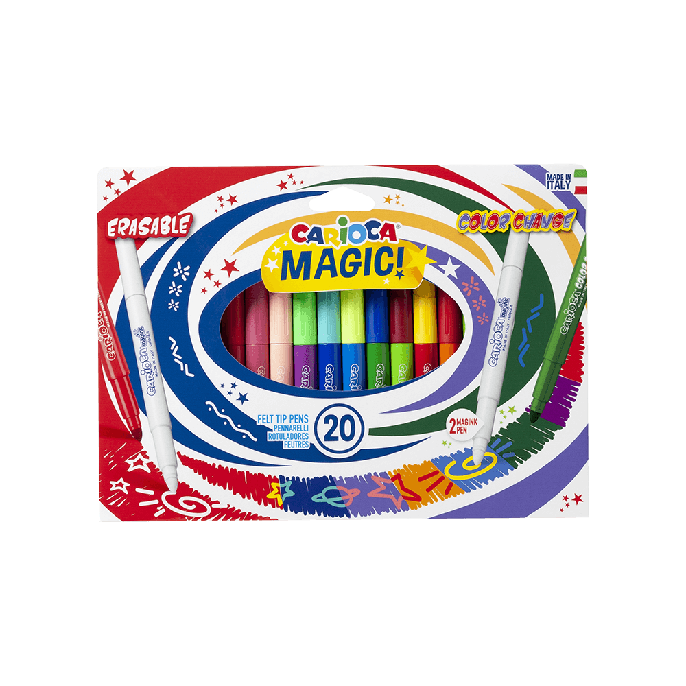 41369 CARIOCA ΜΑΡΚΑΔΟΡΟΙ 9+9+2 ΧΡΩΜΑΤΑ JUMBO MAGIC CAMBIACOLOR 20 ΤΕΜΑΧΙΑ - Image 1