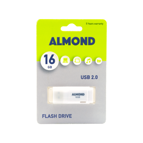 ALMOND FLASH DRIVE USB 16GB PRIME ΛΕΥΚΟ