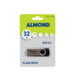 ALMOND FLASH DRIVE USB 32GB TWISTER ΜΑΥΡΟ