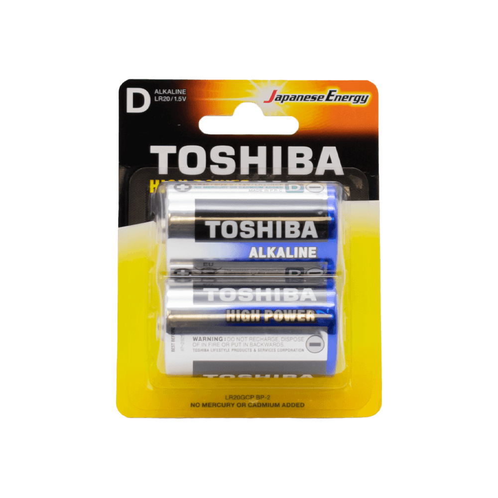 448.1.588232 TOSHIBA ΜΠΑΤΑΡΙΕΣ LR 20 D ΑΛΚΑΛΙΚΕΣ ΧΟΝΔΡΕΣ 2 ΤΕΜΑΧΙΑ - Image 1
