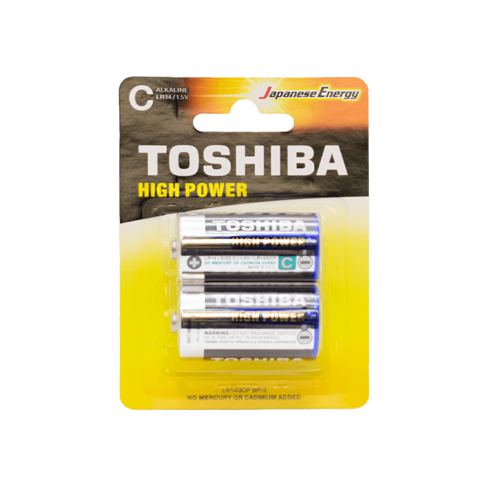 448.1.588249 TOSHIBA ΜΠΑΤΑΡΙΕΣ LR 14 C ΑΛΚΑΛΙΚΕΣ ΜΕΣΑΙΕΣ 2 ΤΕΜΑΧΙΑ - Image 1