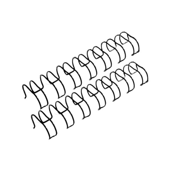 OPUS ΣΠΙΡΑΛ ΒΙΒΛΙΟΔΕΣΙΑΣ ΜΕΤΑΛΛΙΚΟ 8mm ΜΑΥΡΟ 100Τ.