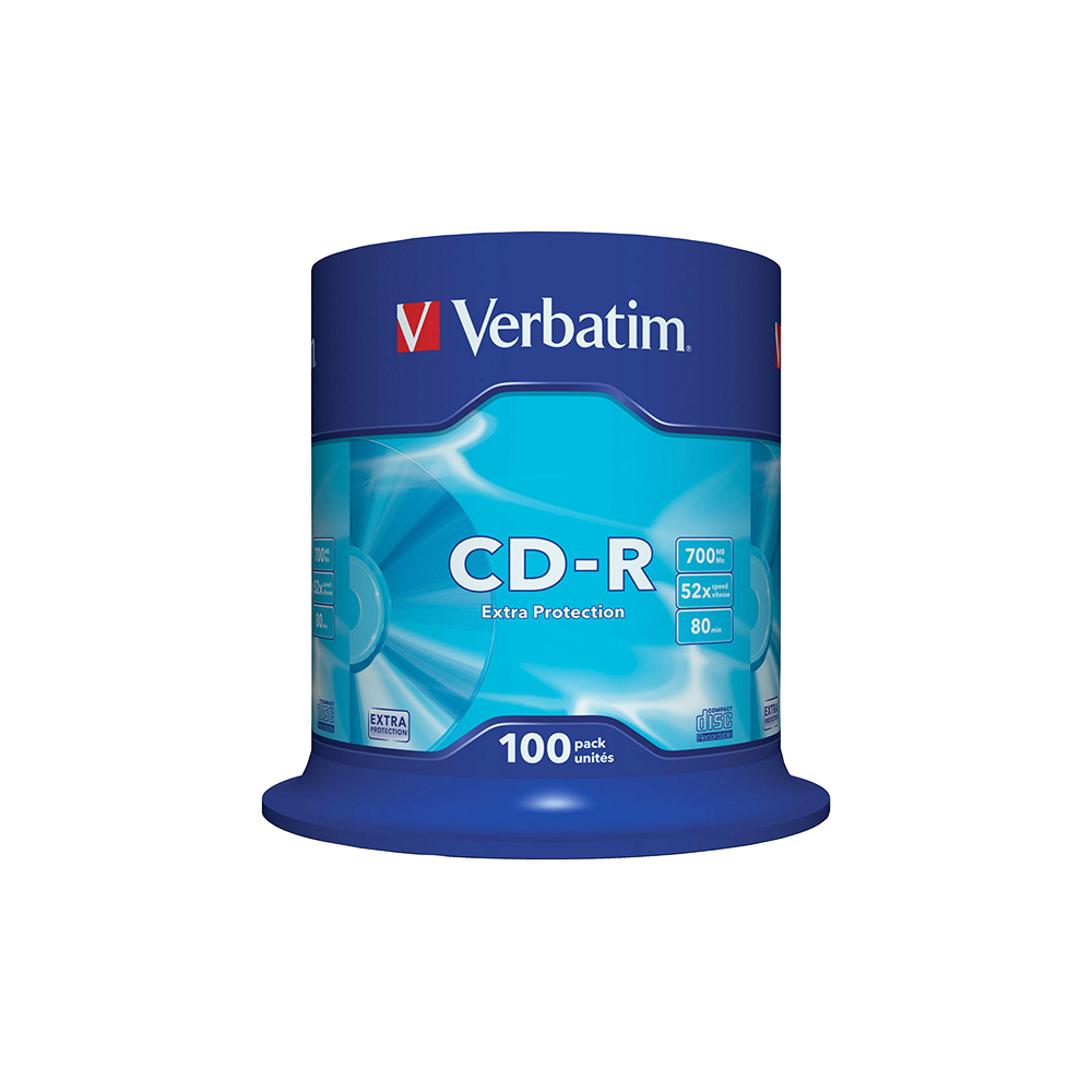47.01.43411 VERBATIM CD-R 700MB 52X DATALIFE CB 100 ΤΕΜΑΧΙΑ - Image 1