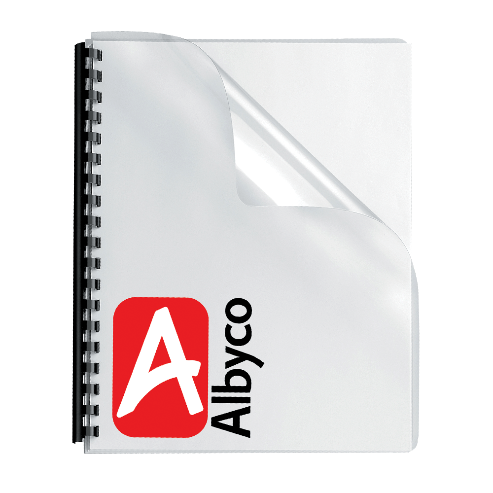 480.50.200.03 ALBYCO ΕΞΩΦΥΛΛΟ ΒΙΒΛΙΟΔΕΣΙΑΣ Α3 PVC 200micron ΔΙΑΦΑΝΟ 100Τ. - Image 1