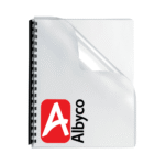 ALBYCO ΕΞΩΦΥΛΛΟ ΒΙΒΛΙΟΔΕΣΙΑΣ Α4 PVC 200micron ΔΙΑΦΑΝΟ 100Τ.