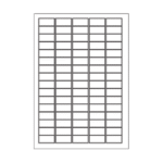 SOREX ΕΤΙΚΕΤΕΣ ΑΥΤΟΚΟΛΛΗΤΕΣ ΓΙΑ ΕΚΤΥΠΩΤΗ A4 5x16cm 35.6x16.9mm  100 ΦΥΛΛΑ