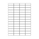 SOREX ΕΤΙΚΕΤΕΣ ΑΥΤΟΚΟΛΛΗΤΕΣ ΓΙΑ ΕΚΤΥΠΩΤΗ A4  4x14  52.5x21.2mm  100 ΦΥΛΛΑ