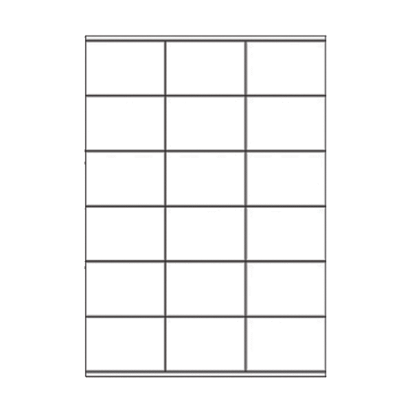 SOREX ΕΤΙΚΕΤΕΣ ΑΥΤΟΚΟΛΛΗΤΕΣ ΓΙΑ ΕΚΤΥΠΩΤΗ A4 3x6 70x48mm 100 ΦΥΛΛΑ