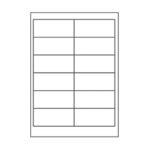 SOREX ΕΤΙΚΕΤΕΣ ΑΥΤΟΚΟΛΛΗΤΕΣ ΓΙΑ ΕΚΤΥΠΩΤΗ A4 2x6 97x42.3mm 100 ΦΥΛΛΑ