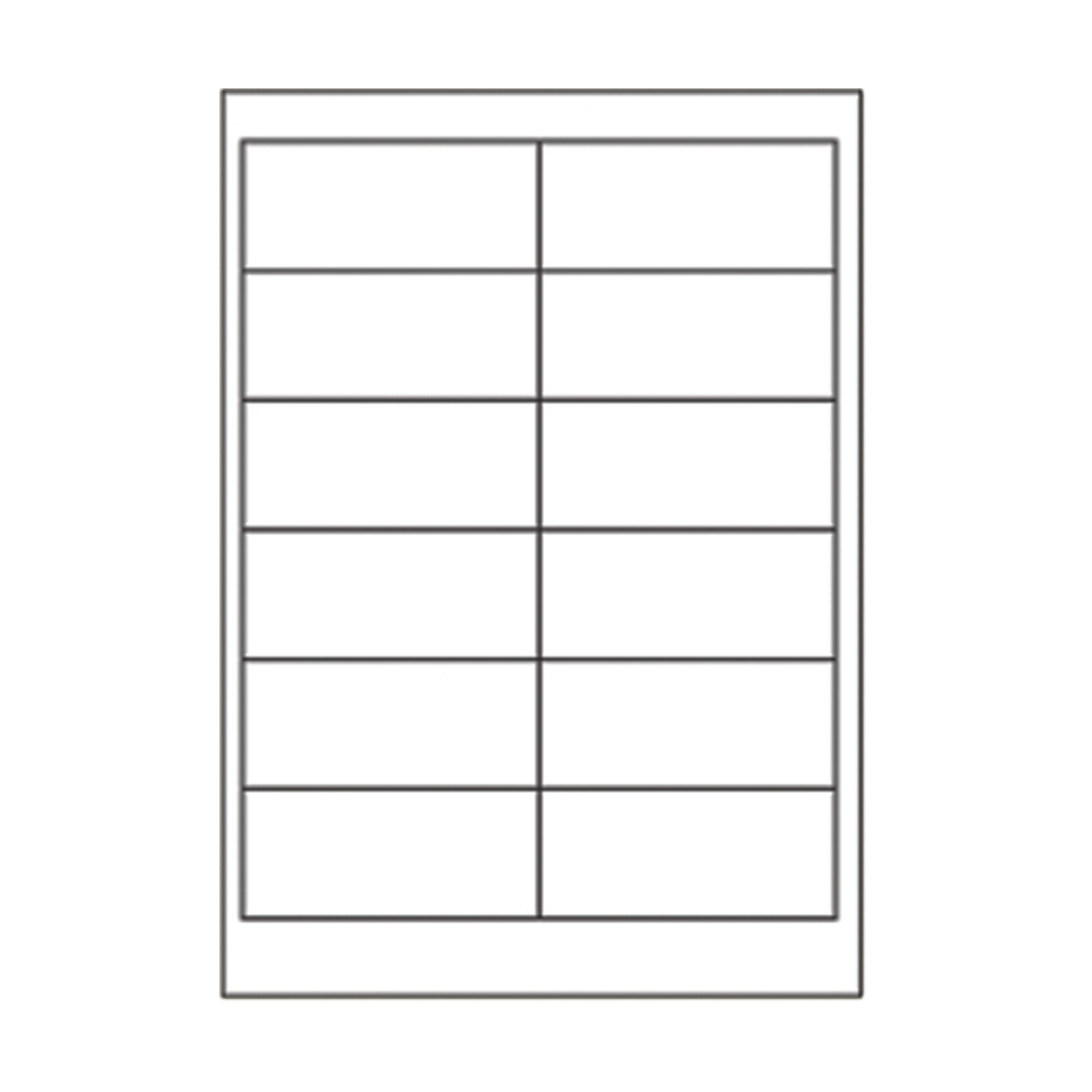 532.1.097042 SOREX ΕΤΙΚΕΤΕΣ ΑΥΤΟΚΟΛΛΗΤΕΣ ΓΙΑ ΕΚΤΥΠΩΤΗ A4 2x6 97x42.3mm 100 ΦΥΛΛΑ - Image 1