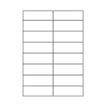 SOREX ΕΤΙΚΕΤΕΣ ΑΥΤΟΚΟΛΛΗΤΕΣ ΓΙΑ ΕΚΤΥΠΩΤΗ A4 2x8 105x37mm  100 ΦΥΛΛΑ