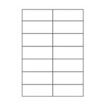 SOREX ΕΤΙΚΕΤΕΣ ΑΥΤΟΚΟΛΛΗΤΕΣ ΓΙΑ ΕΚΤΥΠΩΤΗ A4 2x7 105x42.3mm  100 ΦΥΛΛΑ