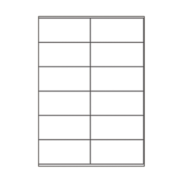 SOREX ΕΤΙΚΕΤΕΣ ΑΥΤΟΚΟΛΛΗΤΕΣ ΓΙΑ ΕΚΤΥΠΩΤΗ A4 2x6 105x48mm 100 ΦΥΛΛΑ