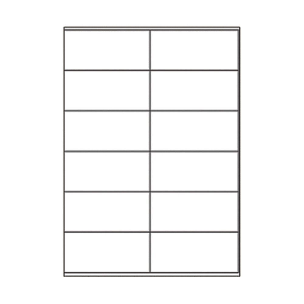 532.1.105048 SOREX ΕΤΙΚΕΤΕΣ ΑΥΤΟΚΟΛΛΗΤΕΣ ΓΙΑ ΕΚΤΥΠΩΤΗ A4 2x6 105x48mm 100 ΦΥΛΛΑ - Image 1