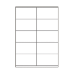 SOREX ΕΤΙΚΕΤΕΣ ΑΥΤΟΚΟΛΛΗΤΕΣ ΓΙΑ ΕΚΤΥΠΩΤΗ A4  2x5  105x57  100 ΦΥΛΛΑ