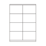 SOREX ΕΤΙΚΕΤΕΣ ΑΥΤΟΚΟΛΛΗΤΕΣ ΓΙΑ ΕΚΤΥΠΩΤΗ A4 2x4 105x70mm 100 ΦΥΛΛΑ