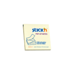 STICK'N ΧΑΡΤΙΑ ΣΗΜΕΙΩΣΕΩΝ ΑΥΤΟΚΟΛΛΗΤΑ 76x76mm 100 ΦΥΛΛΑ ΚΙΤΡΙΝΟ 12Τ.