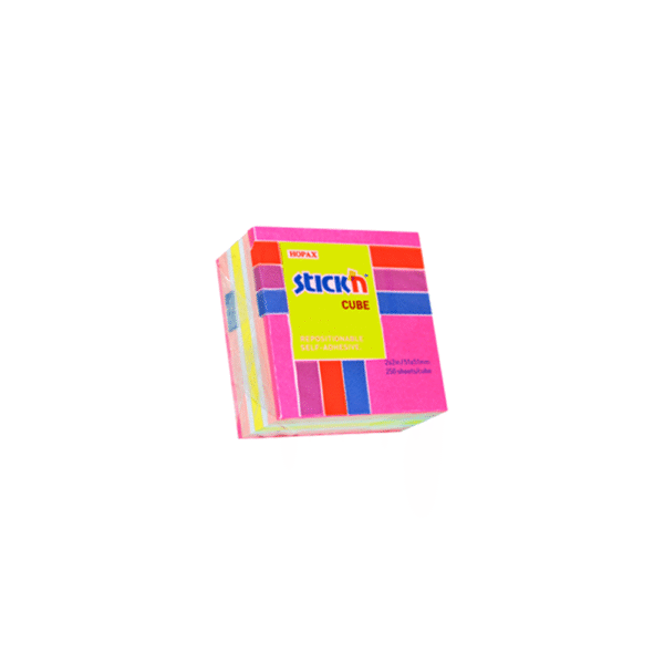 STICK'N ΚΥΒΟΣ ΑΥΤΟΚΟΛΛΗΤΑ 50x50mm 250 ΦΥΛΛΑ ΡΟΖ ΝΕΟΝ-ΠΑΣΤΕΛ