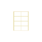 ΕΤΙΚΕΤΕΣ ΑΥΤΟΚΟΛΛΗΤΕΣ 49x34mm 8/ΦΥΛΛΟ Ν10 ΛΕΥΚΕΣ 40 ΦΥΛΛΑ