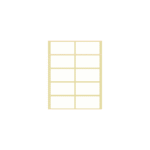 ΕΤΙΚΕΤΕΣ ΑΥΤΟΚΟΛΛΗΤΕΣ 49x27mm 10/ΦΥΛΛΟ Ν11 ΛΕΥΚΕΣ 40 ΦΥΛΛΑ