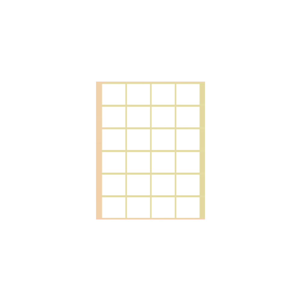 56107-22 ΕΤΙΚΕΤΕΣ ΑΥΤΟΚΟΛΛΗΤΕΣ 23x23mm 24/ΦΥΛΛΟ Ν22 ΛΕΥΚΕΣ 40 ΦΥΛΛΑ - Image 1