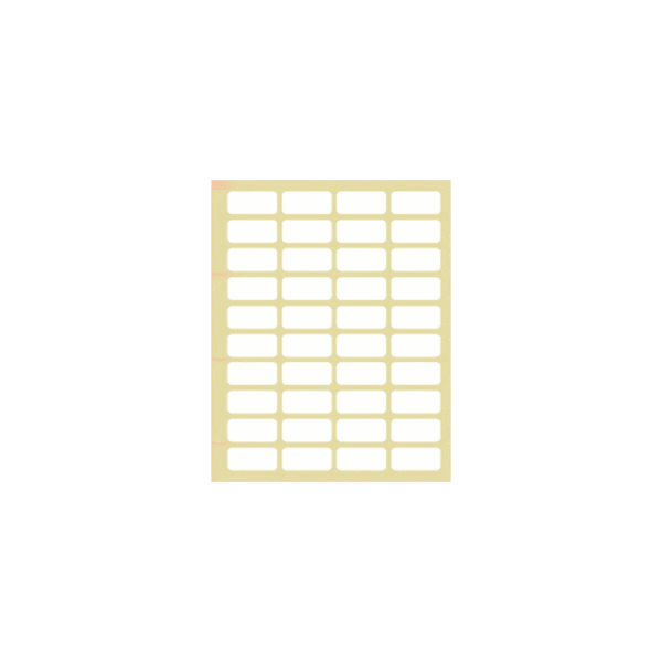 ΕΤΙΚΕΤΕΣ ΑΥΤΟΚΟΛΛΗΤΕΣ 24x12mm 40/ΦΥΛΛΟ Ν25 ΛΕΥΚΕΣ 40 ΦΥΛΛΑ