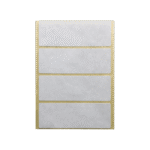 ΕΤΙΚΕΤΕΣ ΑΥΤΟΚΟΛΛΗΤΕΣ 100x35mm 4/ΦΥΛΛΟ Ν4 ΛΕΥΚΕΣ 40 ΦΥΛΛΑ