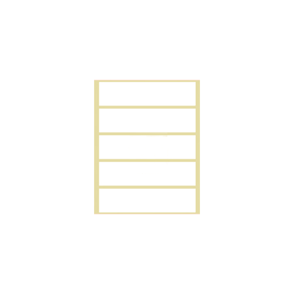 56107-5 ΕΤΙΚΕΤΕΣ ΑΥΤΟΚΟΛΛΗΤΕΣ 100x27mm 5/ΦΥΛΛΟ Ν5 ΛΕΥΚΕΣ 40 ΦΥΛΑ - Image 1