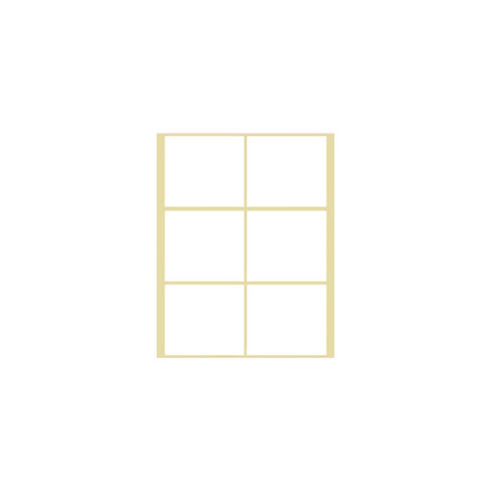 56107-9 ΕΤΙΚΕΤΕΣ ΑΥΤΟΚΟΛΛΗΤΕΣ 49x48mm 6/ΦΥΛΛΟ Ν9 ΛΕΥΚΕΣ 40 ΦΥΛΛΑ - Image 1