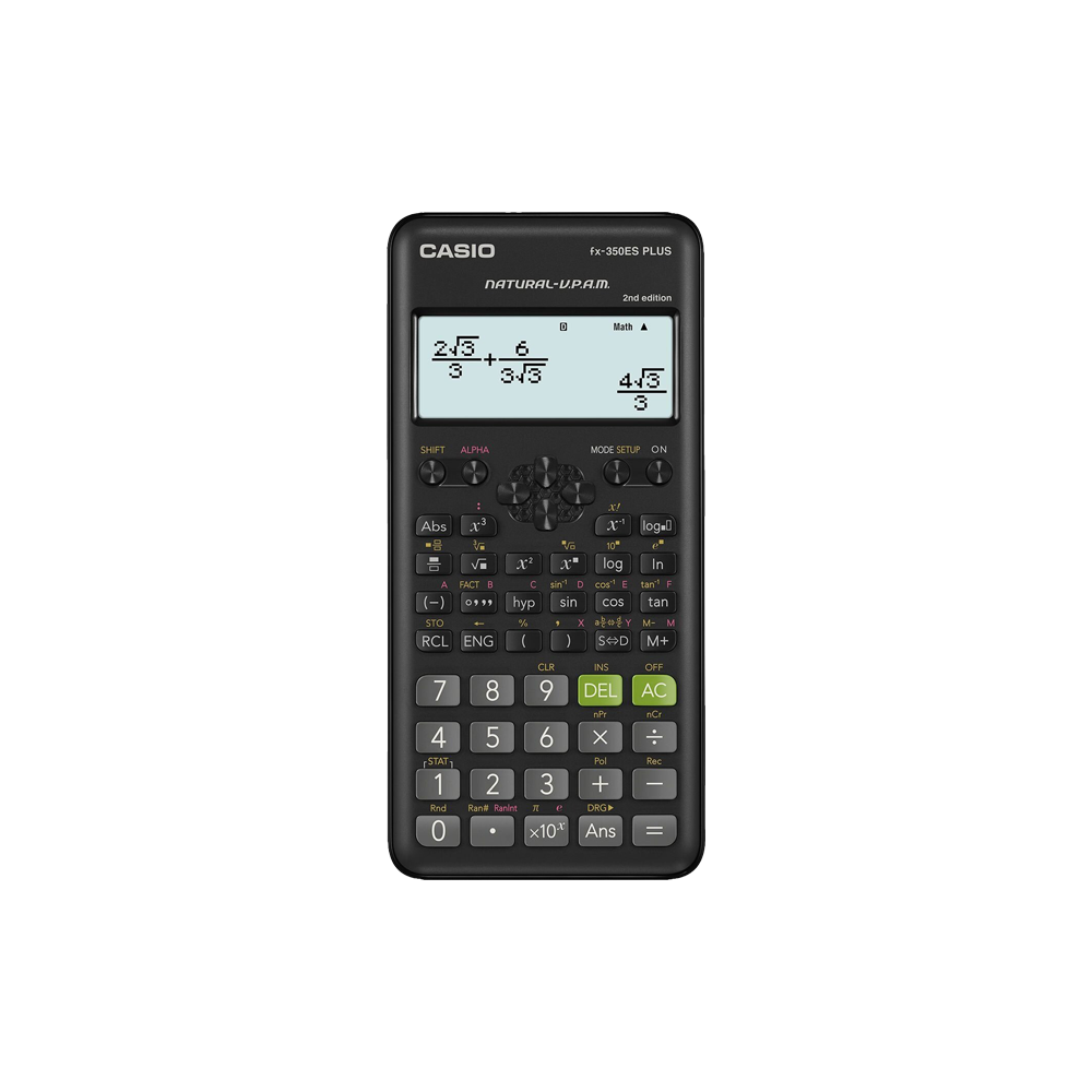 6-608728 CASIO ΑΡΙΘΜΟΜΗΧΑΝΗ ΕΠΙΣΤΗΜΟΝΙΚΗ 252 ΛΕΙΤΟΥΡΓΙΕΣ 16.2x7.7x1.1cm FX-350ESPLUS2 - Image 1